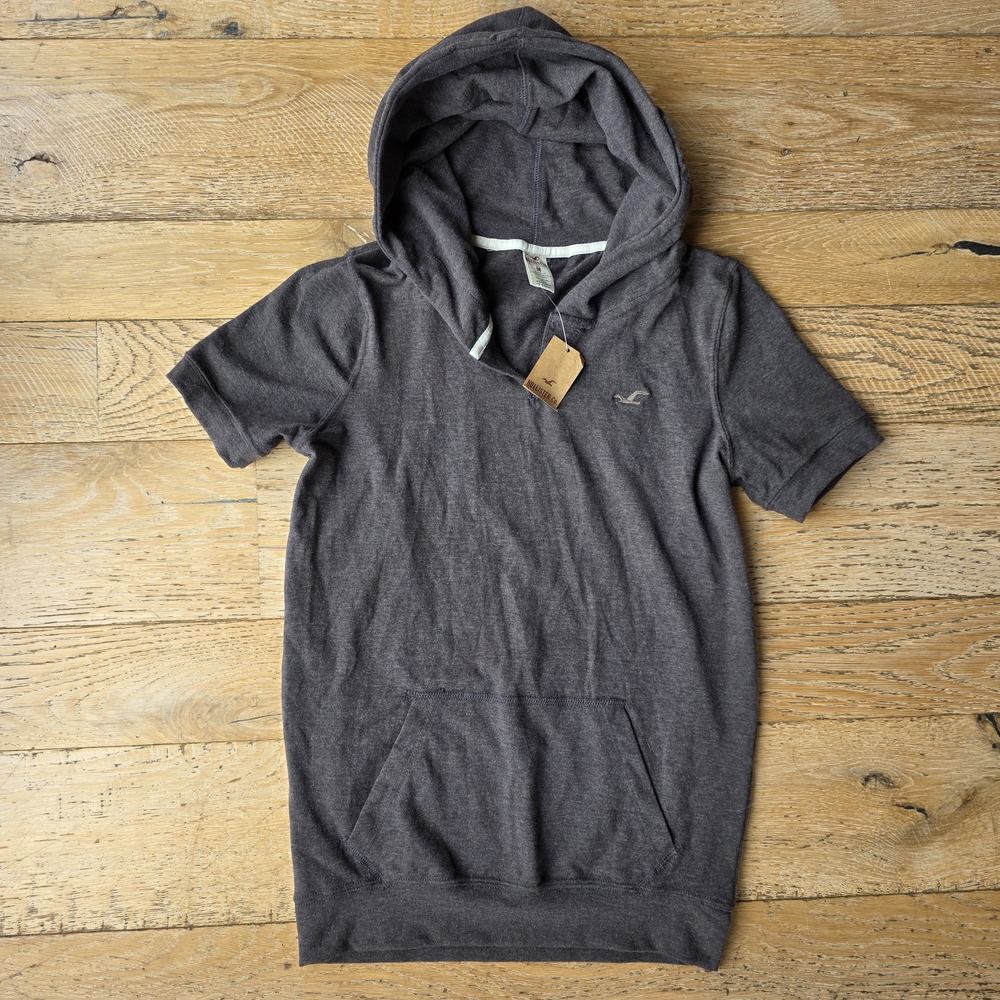 Y2k Vintage Hollister Brown Short Sleeve Hoodie 2000's Bella Swan twilightcore